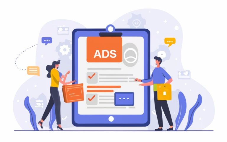 illsutration vocabulaire ads Générer par IA