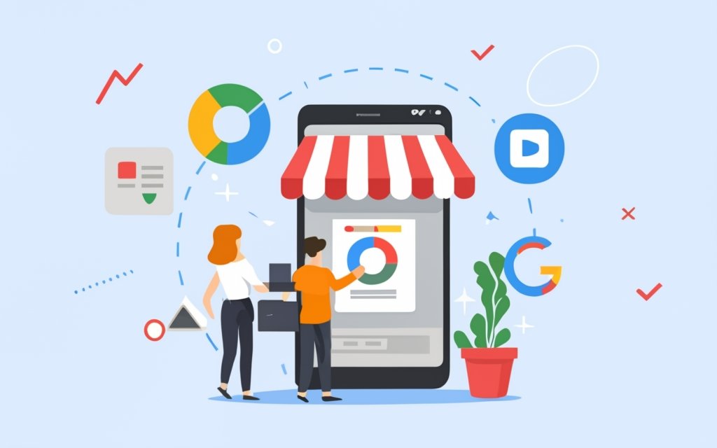 Google My Business illustration par IA