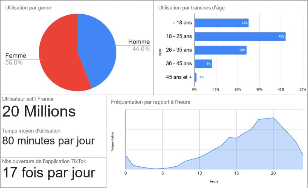 Statistiques des utilisateurs de tiktok 2023